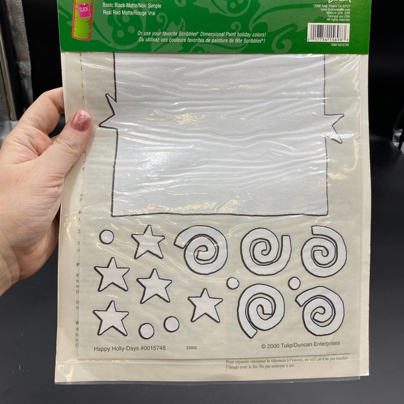 Tacky Christmas Sweatshirt Transfers Set of 4 - Vintage Puff Paint Sweatshirt - Picture 6 of 8